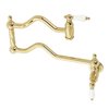 Kingston Brass KS2102PL Heritage Wall Mount Pot Filler, Polished Brass KS2102PL